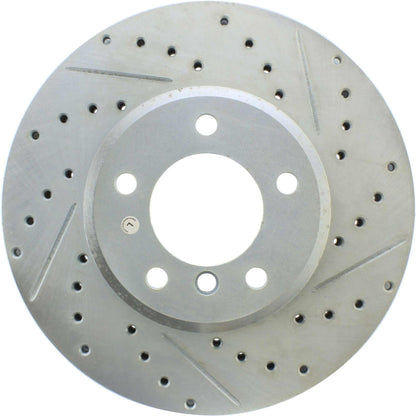 StopTech Select Sport Drilled And Slotted Brake Rotor; Front Left