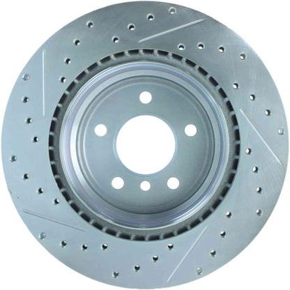 StopTech Select Sport 07-13 BMW 335i Slotted & Drilled Vented Left Rear Brake Rotor 227.34080L