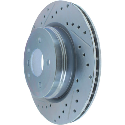 StopTech Select Sport 07-13 BMW 335i Slotted & Drilled Vented Right Rear Brake Rotor 227.34080R