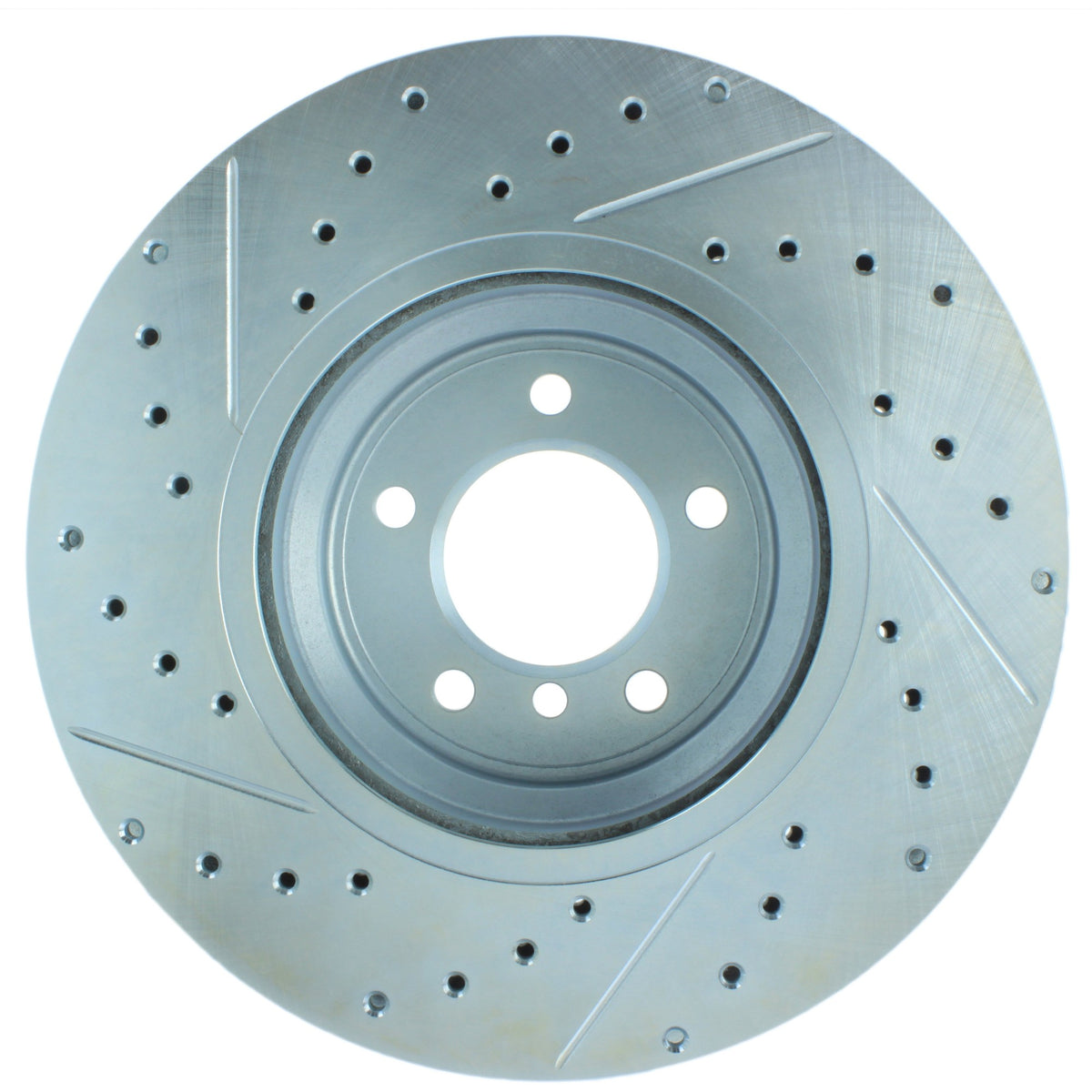 StopTech Select Sport Drilled And Slotted Brake Rotor; Front Left