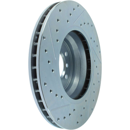 StopTech Select Sport Drilled And Slotted Brake Rotor; Front Left