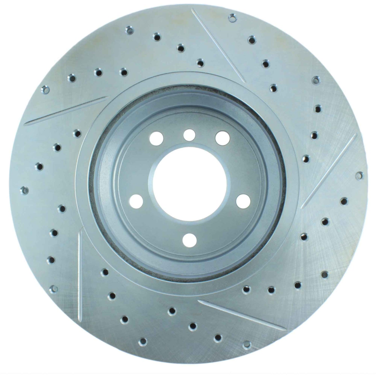 StopTech Select Sport Drilled And Slotted Brake Rotor; Front Right