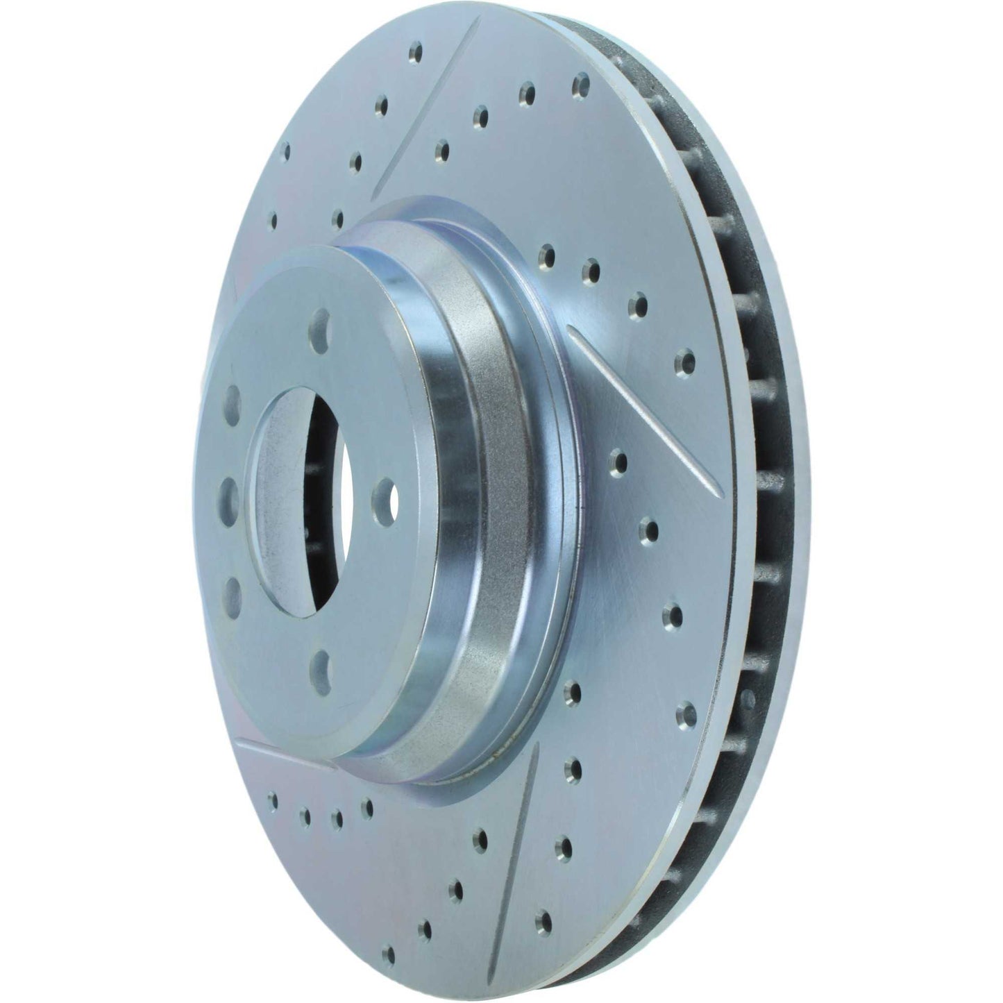 StopTech Select Sport Drilled And Slotted Brake Rotor; Front Right