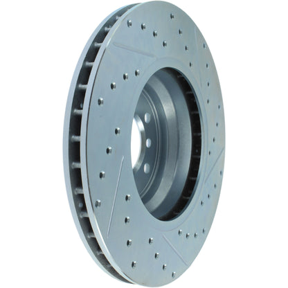 StopTech Select Sport Drilled And Slotted Brake Rotor; Front Right