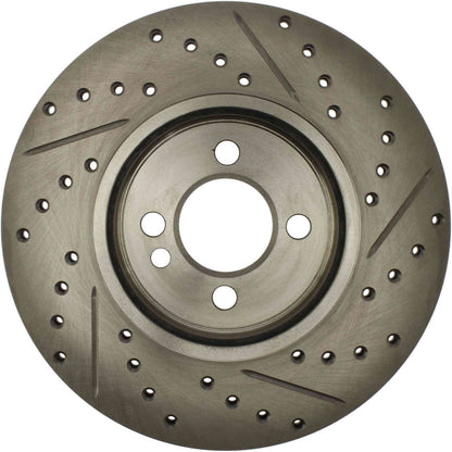 Centric Parts Disc Brake Rotor Standard Drilled and Slotted with G11 Metallurgy for 2007-2015 Mini Cooper 227.34101