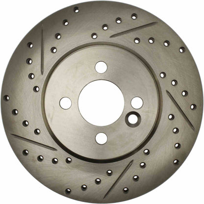Centric Parts Disc Brake Rotor Standard Drilled and Slotted with G11 Metallurgy for 2007-2015 Mini Cooper 227.34101