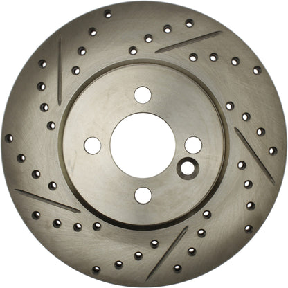 Centric Parts Disc Brake Rotor Standard Drilled and Slotted with G11 Metallurgy for 2007-2015 Mini Cooper 227.34101
