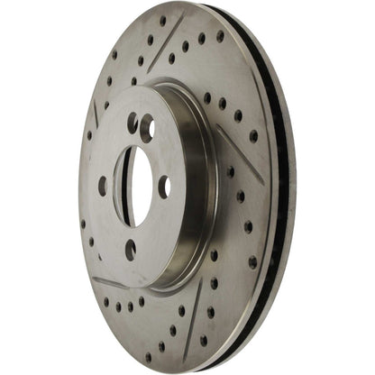 Centric Parts Disc Brake Rotor Standard Drilled and Slotted with G11 Metallurgy for 2007-2015 Mini Cooper 227.34101