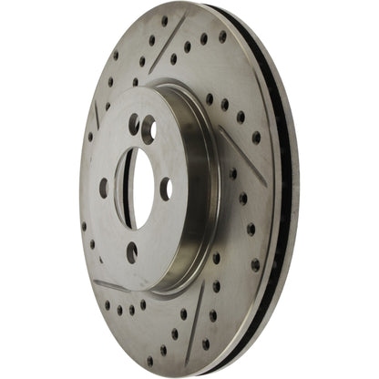 Centric Parts Disc Brake Rotor Standard Drilled and Slotted with G11 Metallurgy for 2007-2015 Mini Cooper 227.34101