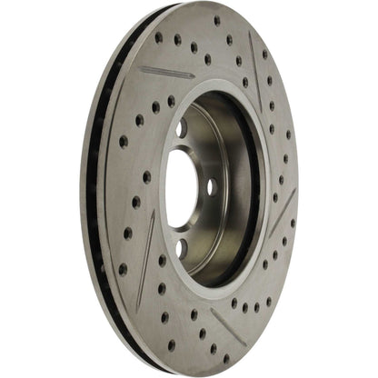 Centric Parts Disc Brake Rotor Standard Drilled and Slotted with G11 Metallurgy for 2007-2015 Mini Cooper 227.34101