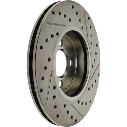 Centric Parts Disc Brake Rotor Standard Drilled and Slotted with G11 Metallurgy for 2007-2015 Mini Cooper 227.34101