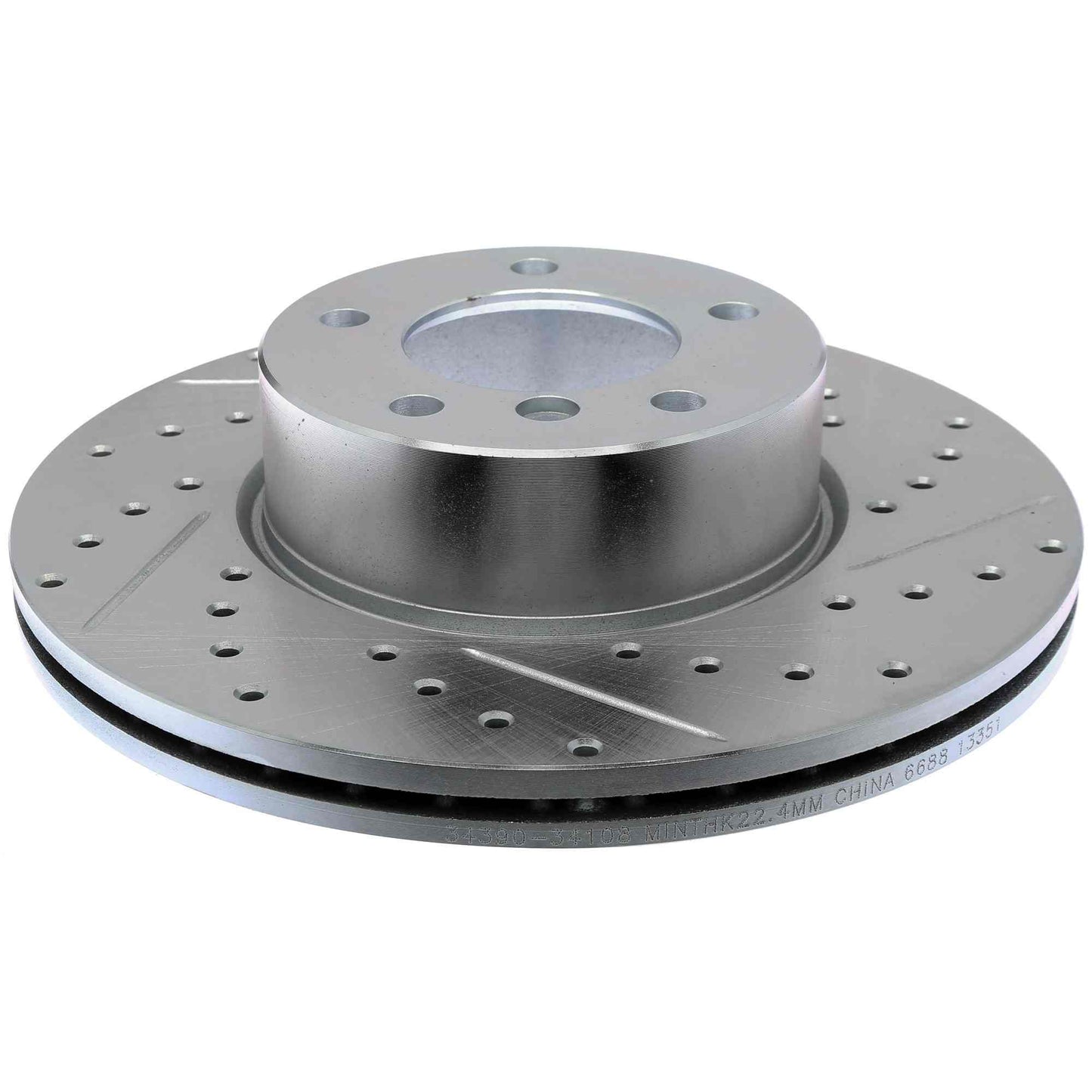 StopTech Select Sport Drilled And Slotted Brake Rotor; Front Left