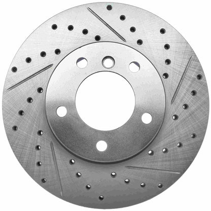 StopTech Select Sport Drilled And Slotted Brake Rotor; Front Left