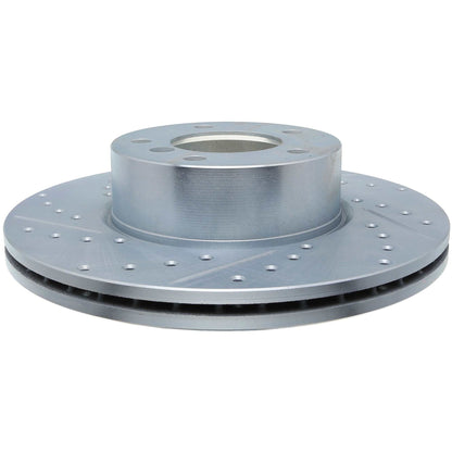 StopTech Select Sport Drilled And Slotted Brake Rotor; Front Right