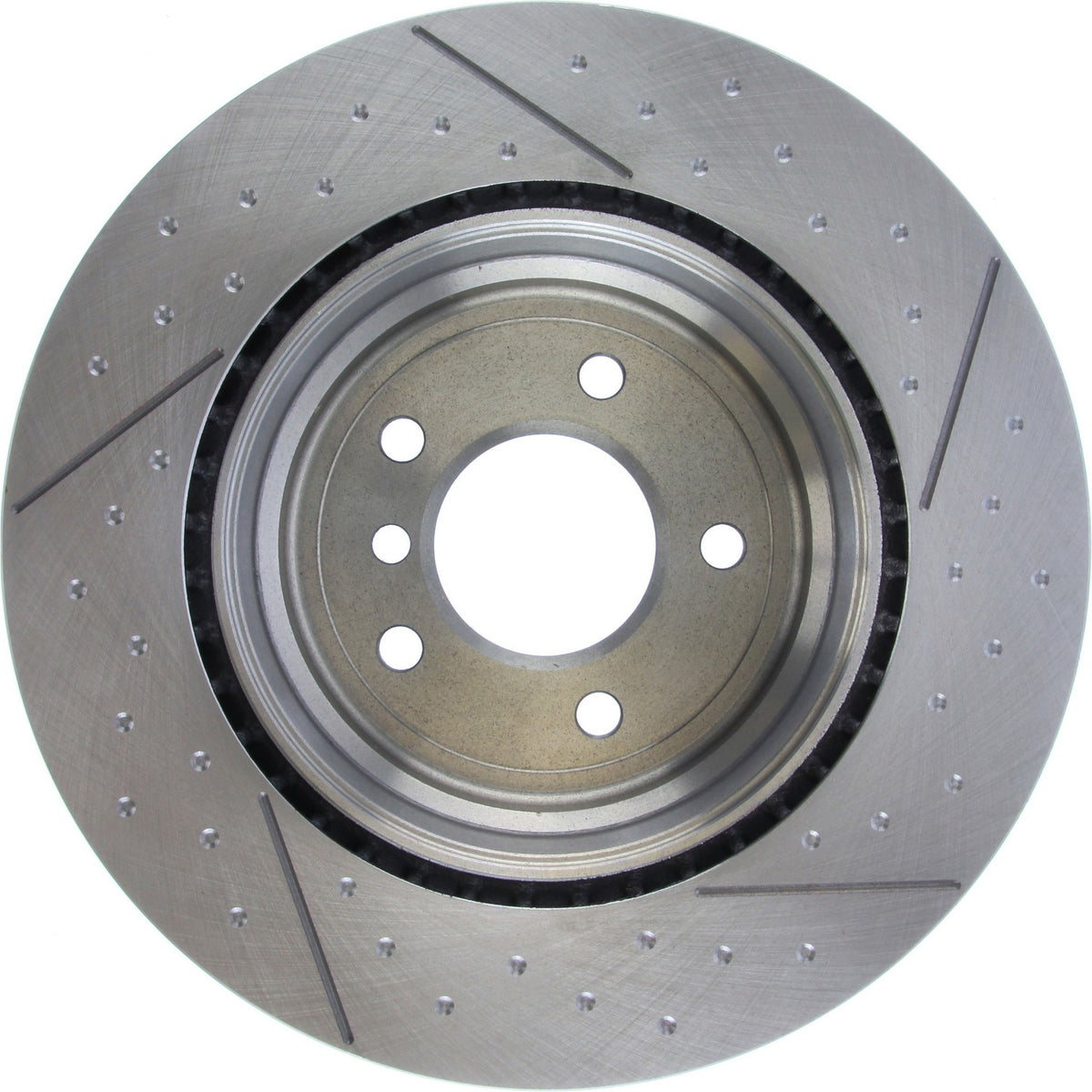 Centric Parts Disc Brake Rotor Standard Drilled and Slotted with Zinc coating for 2008-2013 BMW 135i 135is 227.34109