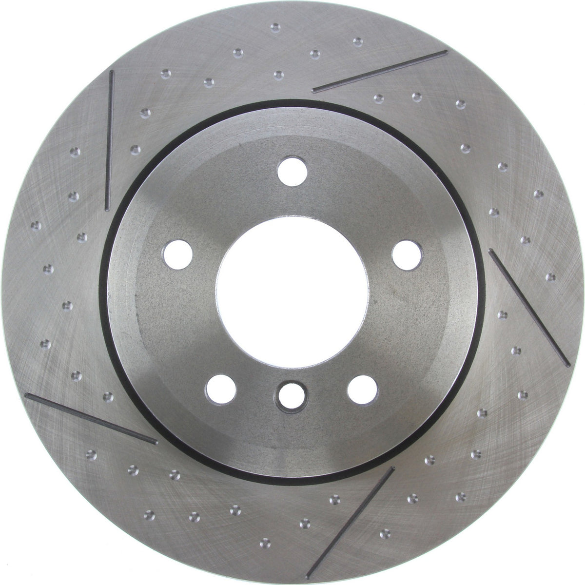 Centric Parts Disc Brake Rotor Standard Drilled and Slotted with Zinc coating for 2008-2013 BMW 135i 135is 227.34109
