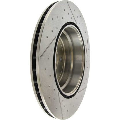 Centric Parts Disc Brake Rotor Standard Drilled and Slotted with Zinc coating for 2008-2013 BMW 135i 135is 227.34109