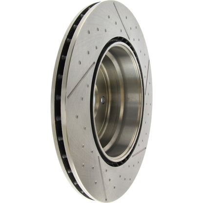 Centric Parts Disc Brake Rotor Standard Drilled and Slotted with Zinc coating for 2008-2013 BMW 135i 135is 227.34109