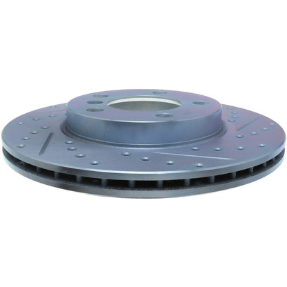 StopTech Select Sport Drilled And Slotted Brake Rotor; Front Left