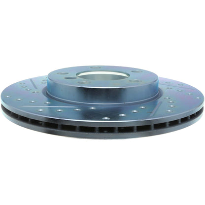 StopTech Select Sport Drilled And Slotted Brake Rotor; Front Right