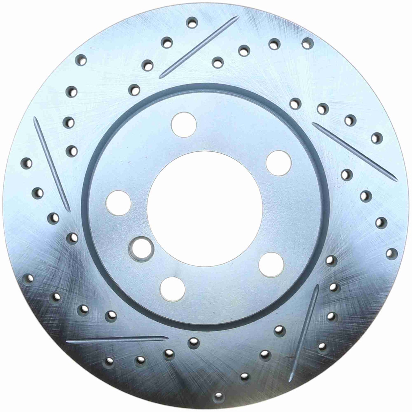 StopTech Select Sport Drilled And Slotted Brake Rotor; Front Right