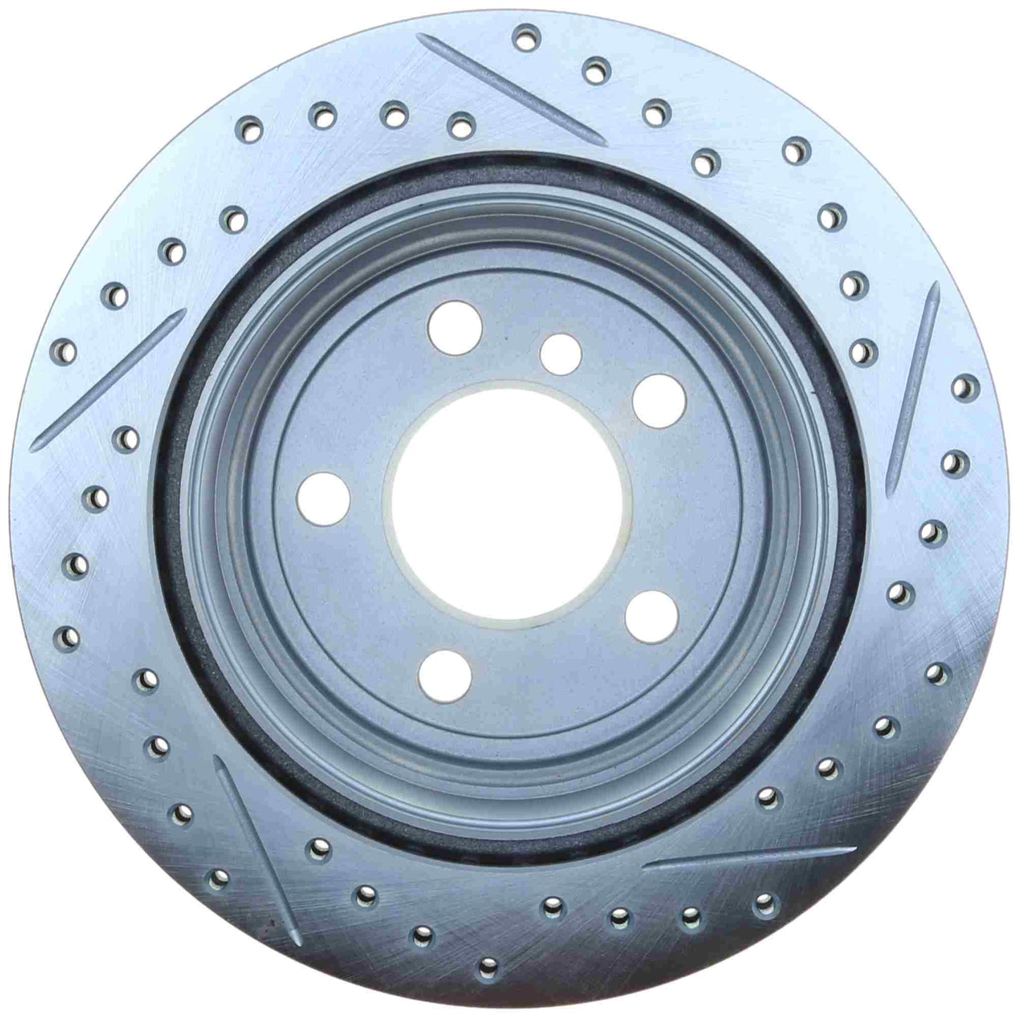 StopTech Select Sport Drilled And Slotted Brake Rotor; Front Right