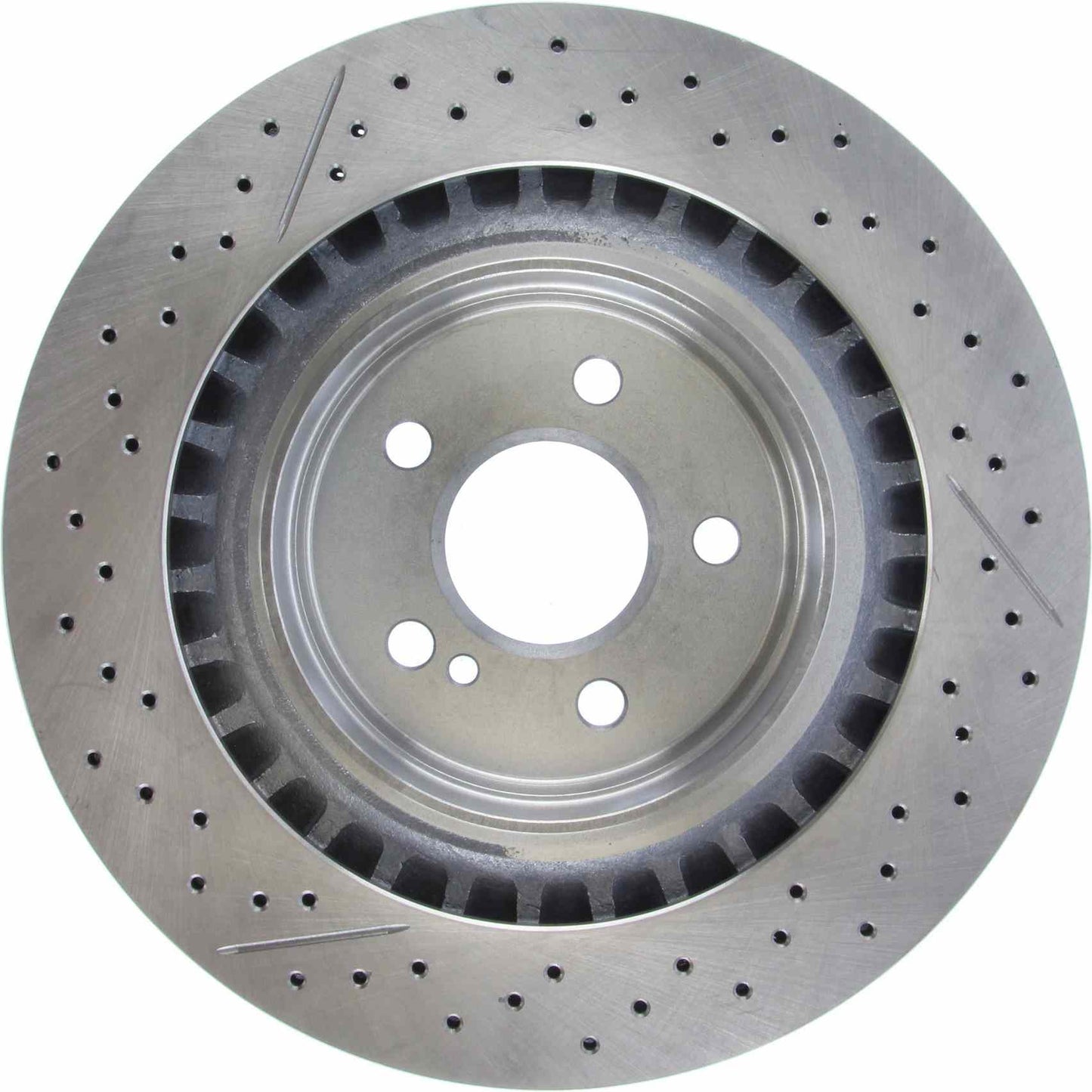 Centric Parts Disc Brake Rotor Standard Drilled and Slotted with G11 Metallurgy for 2008-2015 Mercedes-Benz C63 AMG 227.35119