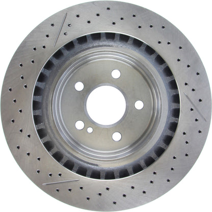 Centric Parts Disc Brake Rotor Standard Drilled and Slotted with G11 Metallurgy for 2008-2015 Mercedes-Benz C63 AMG 227.35119