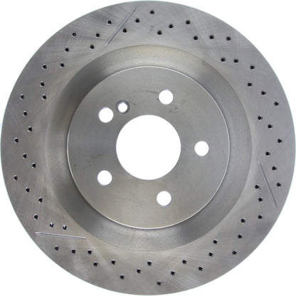 Centric Parts Disc Brake Rotor Standard Drilled and Slotted with G11 Metallurgy for 2008-2015 Mercedes-Benz C63 AMG 227.35119