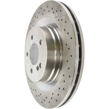 Centric Parts Disc Brake Rotor Standard Drilled and Slotted with G11 Metallurgy for 2008-2015 Mercedes-Benz C63 AMG 227.35119