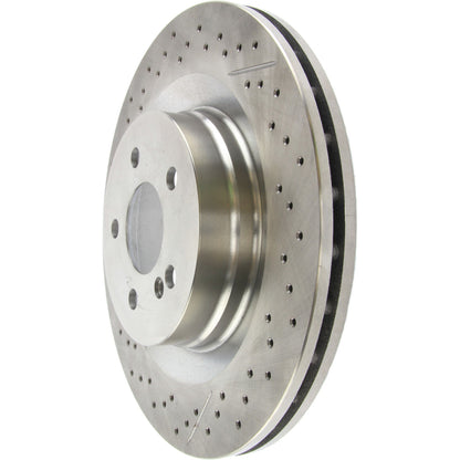 Centric Parts Disc Brake Rotor Standard Drilled and Slotted with G11 Metallurgy for 2008-2015 Mercedes-Benz C63 AMG 227.35119