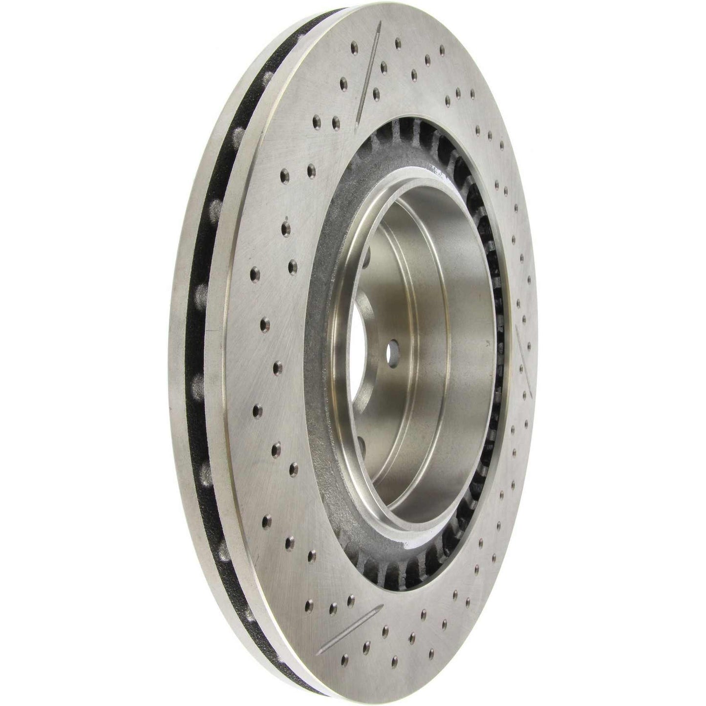 Centric Parts Disc Brake Rotor Standard Drilled and Slotted with G11 Metallurgy for 2008-2015 Mercedes-Benz C63 AMG 227.35119