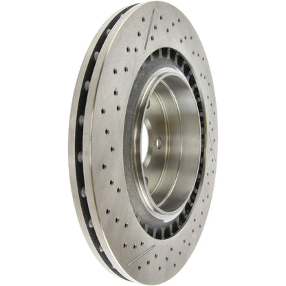 Centric Parts Disc Brake Rotor Standard Drilled and Slotted with G11 Metallurgy for 2008-2015 Mercedes-Benz C63 AMG 227.35119