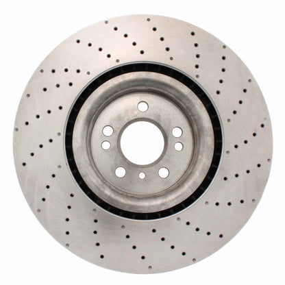Centric Parts Disc Brake Rotor Standard Drilled and Slotted with Zinc coating for 2016-2013 Mercedes-Benz GL350/GL450/GL550 GLE43 AMG GLE63 AMG S GLE400 GLE450 AMG GLE550e GLS450 GLS550 ML63 AMG ML250 227.35136