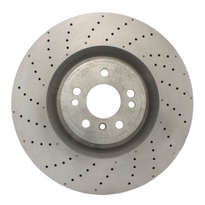 Centric Parts Disc Brake Rotor Standard Drilled and Slotted with Zinc coating for 2016-2013 Mercedes-Benz GL350/GL450/GL550 GLE43 AMG GLE63 AMG S GLE400 GLE450 AMG GLE550e GLS450 GLS550 ML63 AMG ML250 227.35136