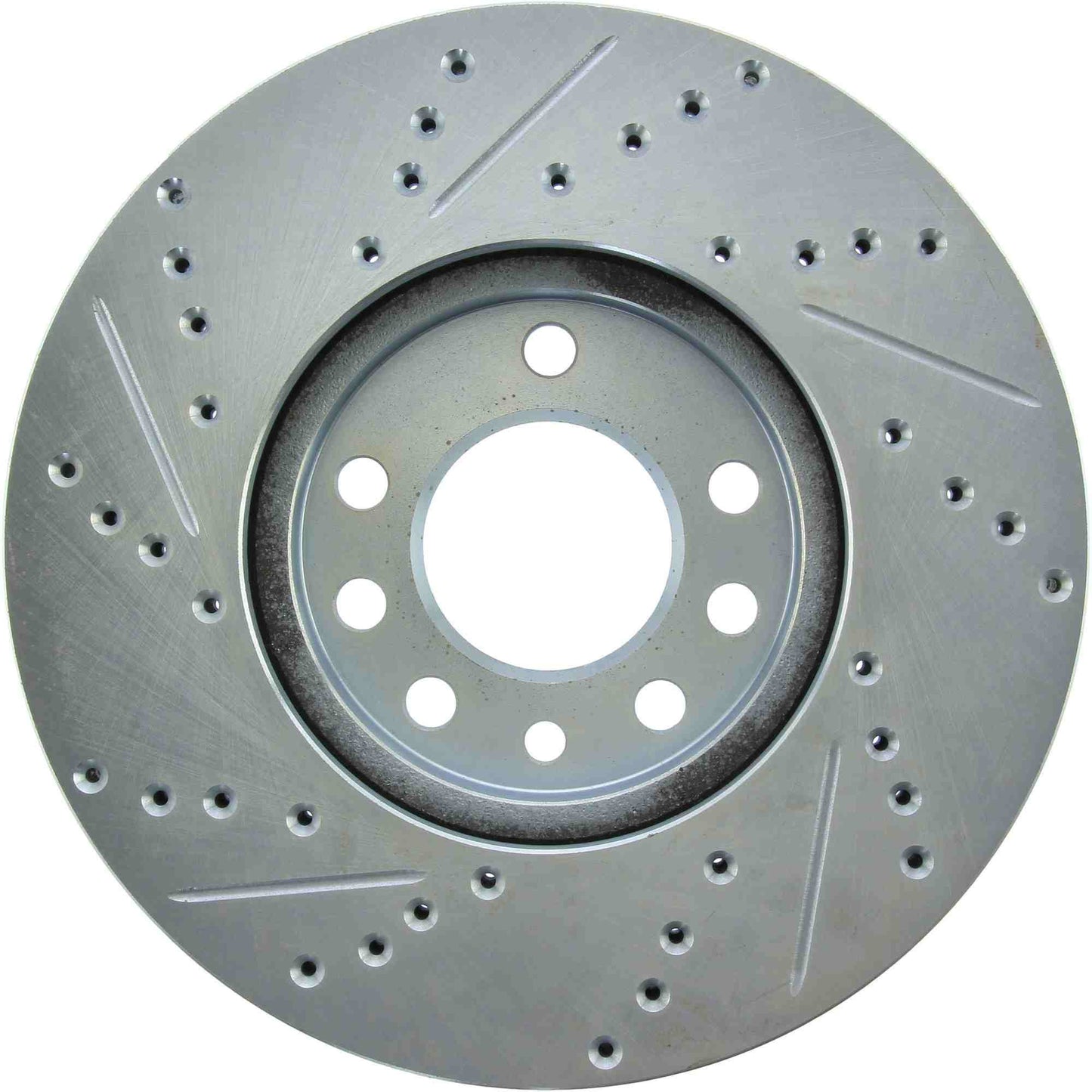 StopTech Select Sport Drilled And Slotted Brake Rotor; Front Left