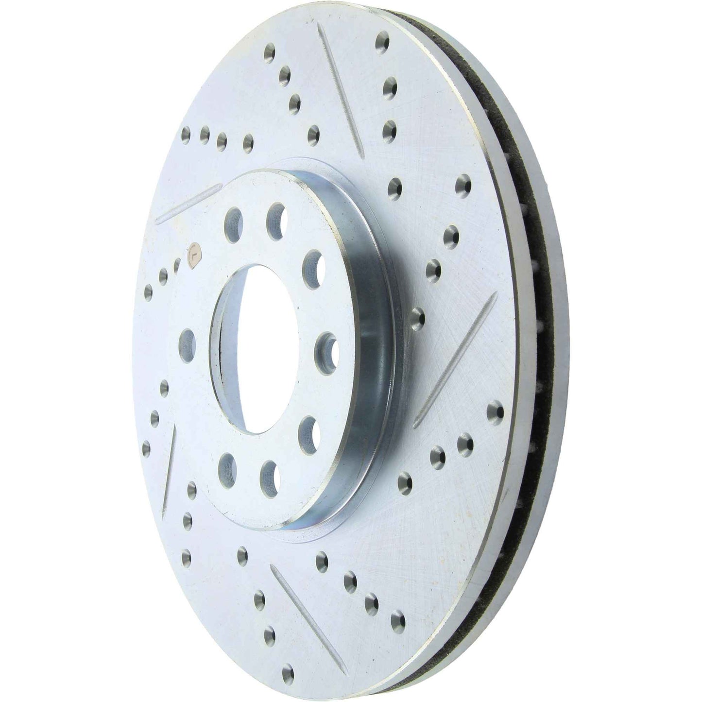 StopTech Select Sport Drilled And Slotted Brake Rotor; Front Left