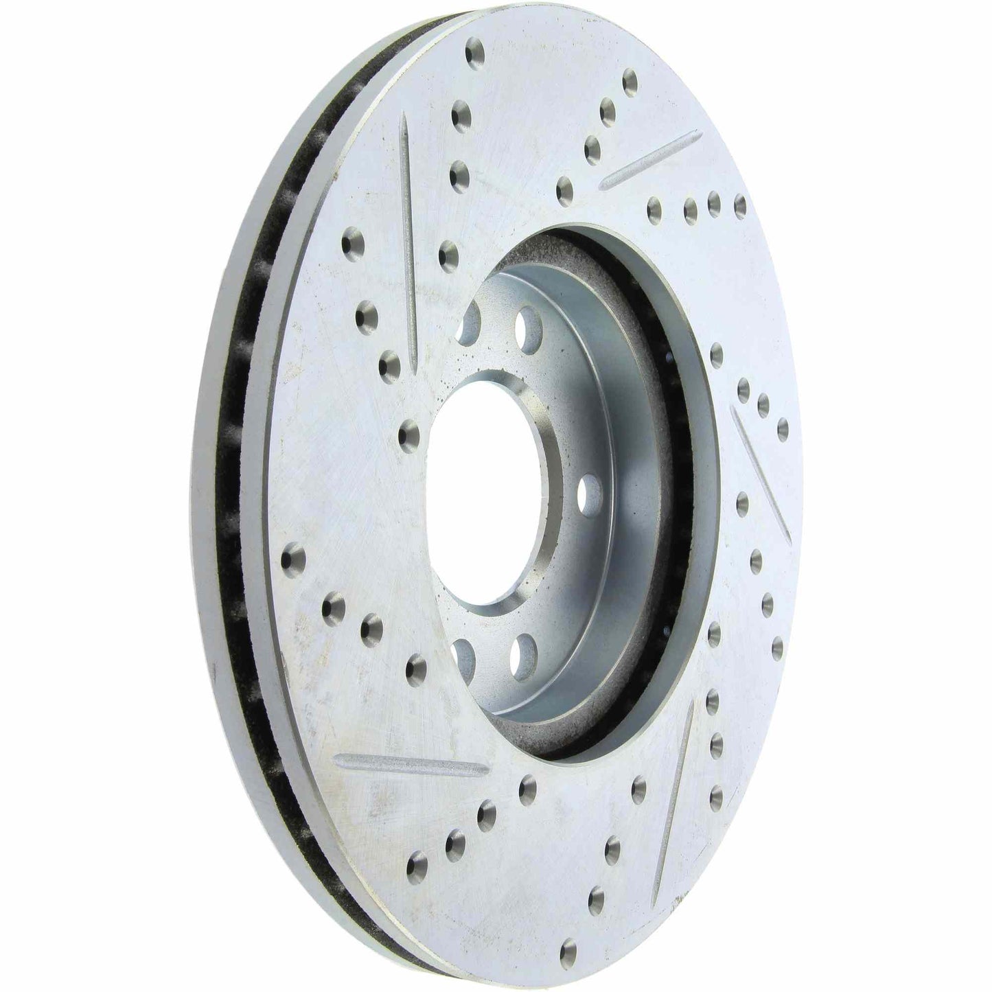StopTech Select Sport Drilled And Slotted Brake Rotor; Front Left