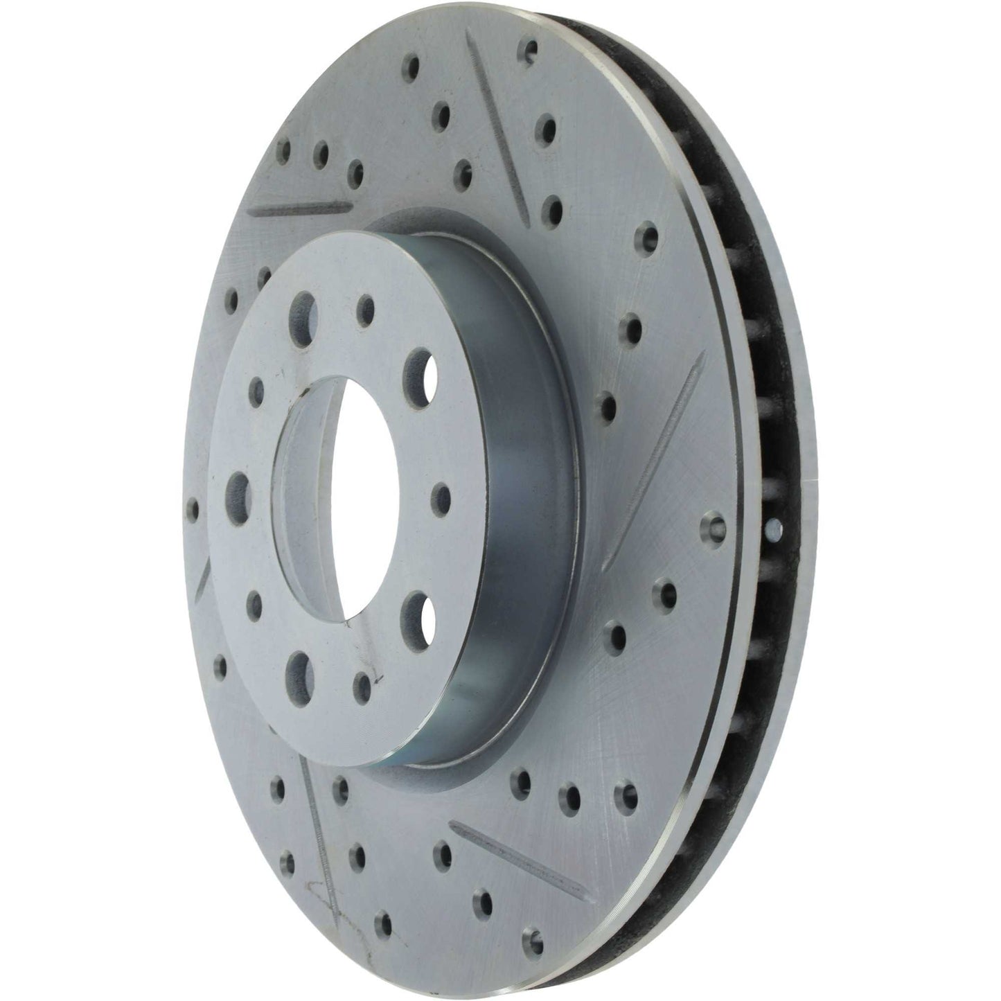 StopTech Select Sport Drilled And Slotted Brake Rotor; Front Left