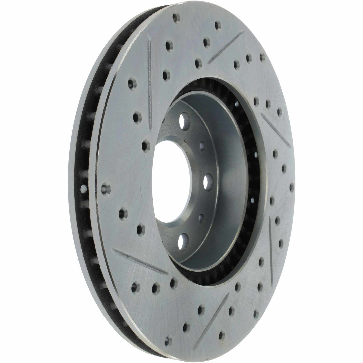 StopTech Select Sport Drilled And Slotted Brake Rotor; Front Left