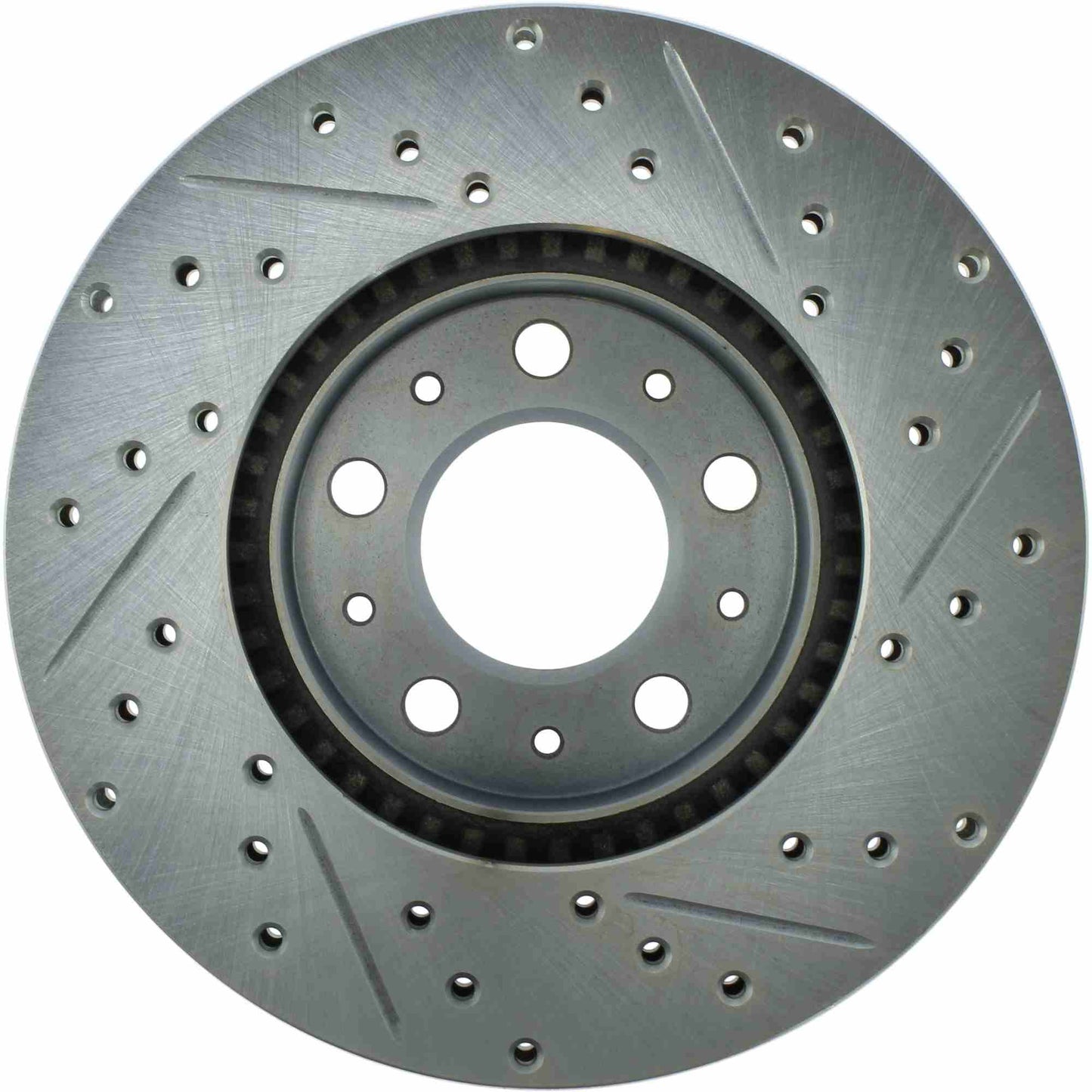 StopTech Select Sport Drilled And Slotted Brake Rotor; Front Right