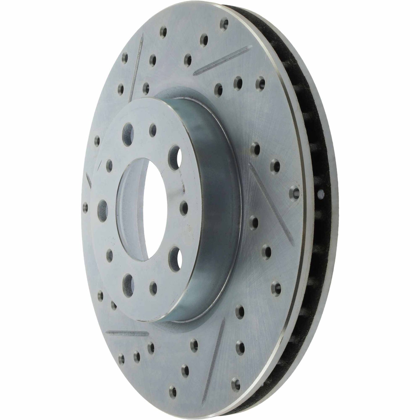 StopTech Select Sport Drilled And Slotted Brake Rotor; Front Right