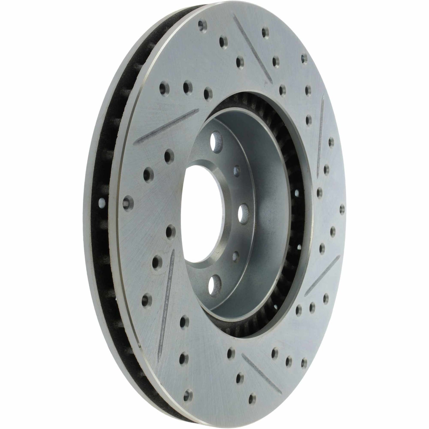 StopTech Select Sport Drilled And Slotted Brake Rotor; Front Right