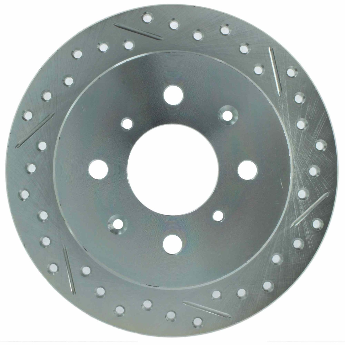 StopTech Select Sport 92-00 Honda Civic Drilled/Slotted Vented 1-Piece Rear Driver Side Brake Rotor 227.40017L
