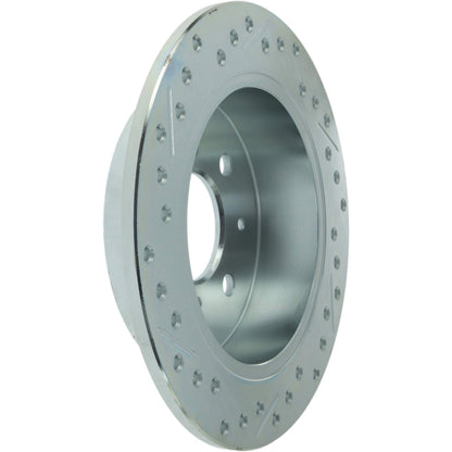 StopTech Select Sport 92-00 Honda Civic Drilled/Slotted Vented 1-Piece Rear Driver Side Brake Rotor 227.40017L