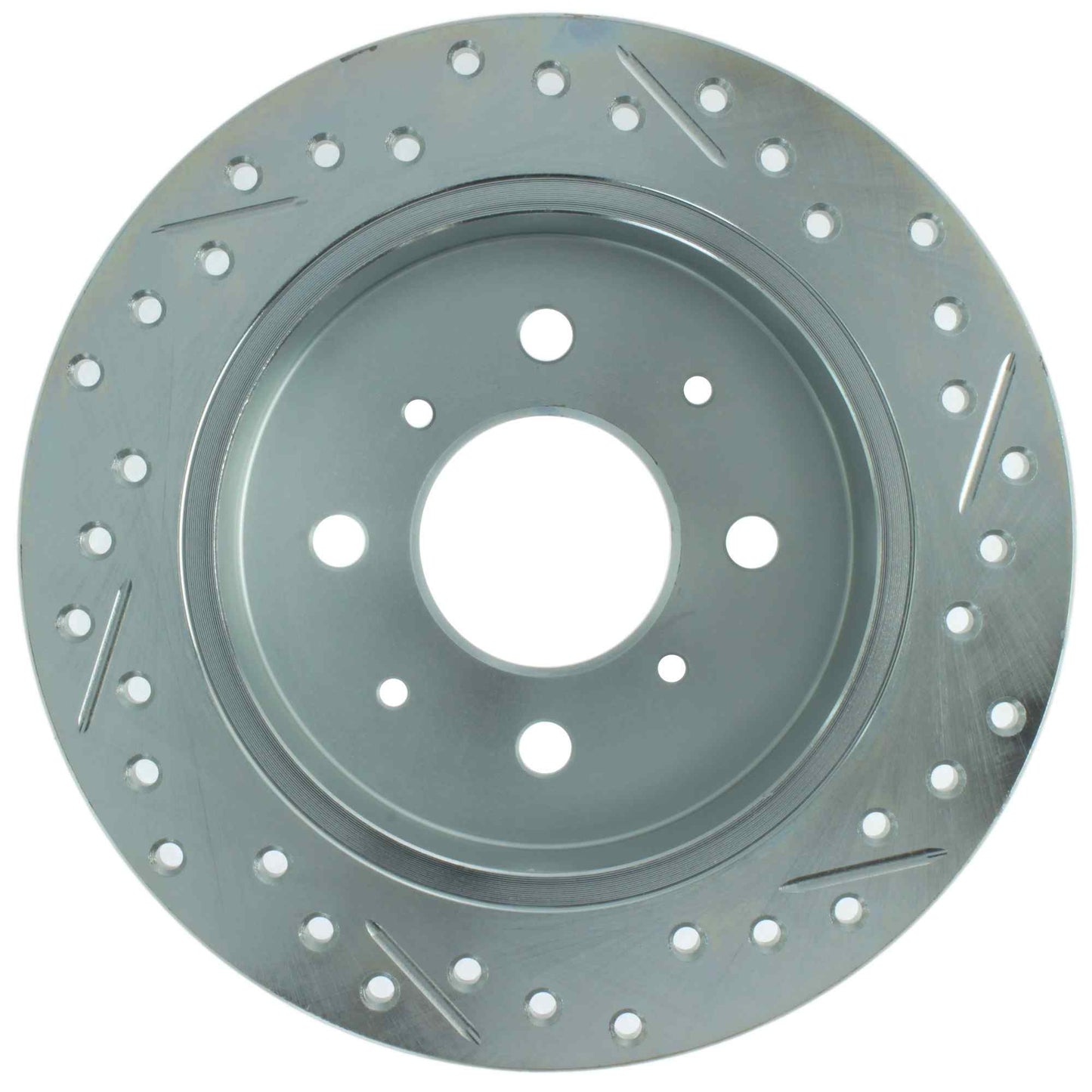 StopTech Select Sport 92-00 Honda Civic Drilled and Slotted 1-Piece Rear Passenger Side Brake Rotor 227.40017R