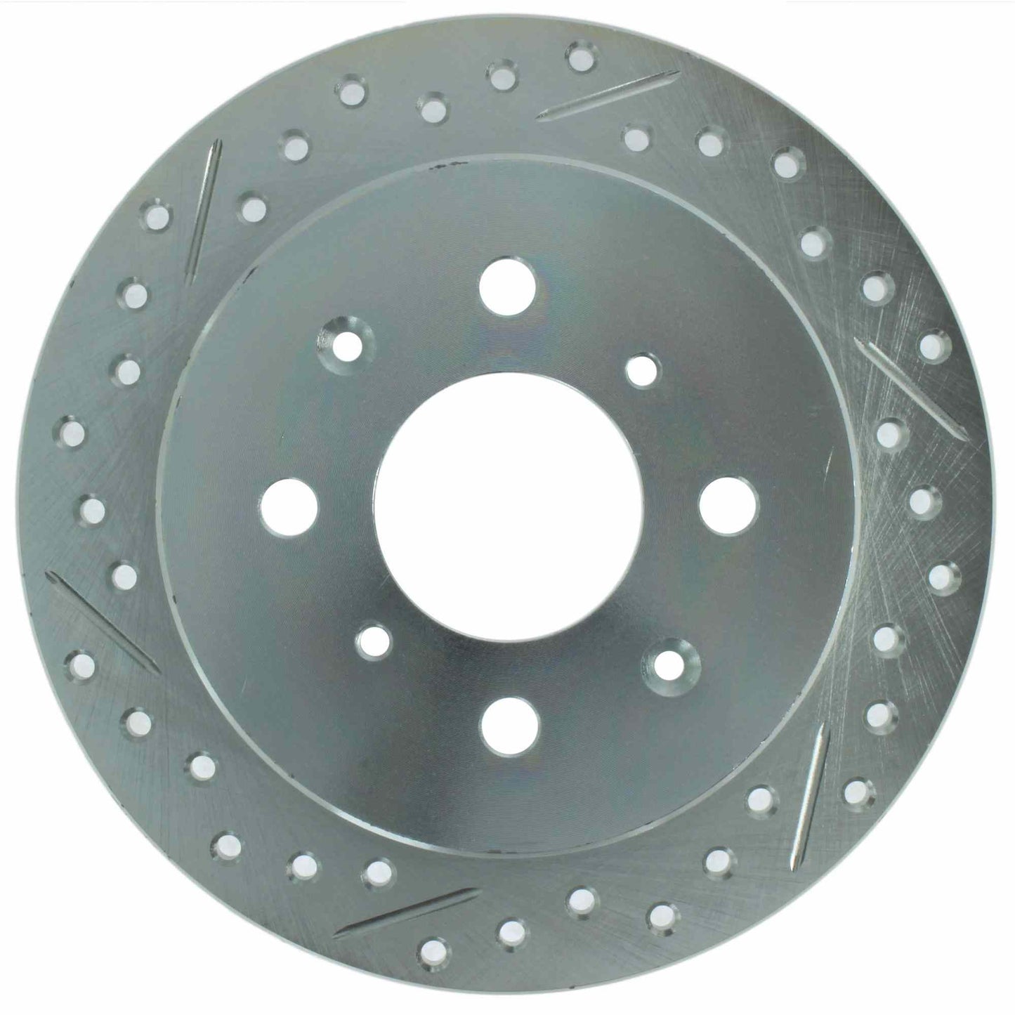 StopTech Select Sport 92-00 Honda Civic Drilled and Slotted 1-Piece Rear Passenger Side Brake Rotor 227.40017R