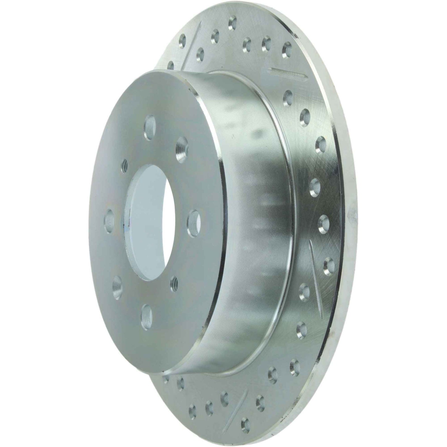 StopTech Select Sport 92-00 Honda Civic Drilled and Slotted 1-Piece Rear Passenger Side Brake Rotor 227.40017R