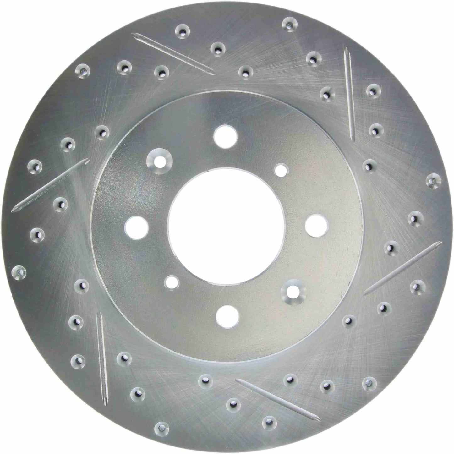 StopTech Select Sport Drilled And Slotted Brake Rotor; Front Left