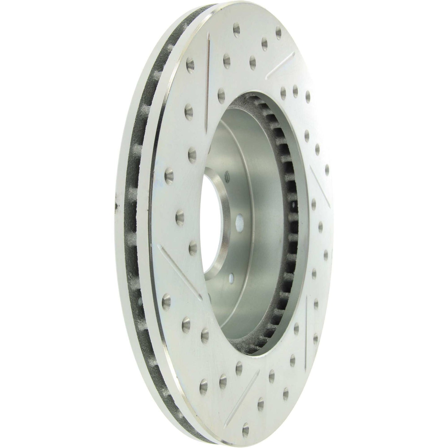 StopTech Select Sport Drilled And Slotted Brake Rotor; Front Left